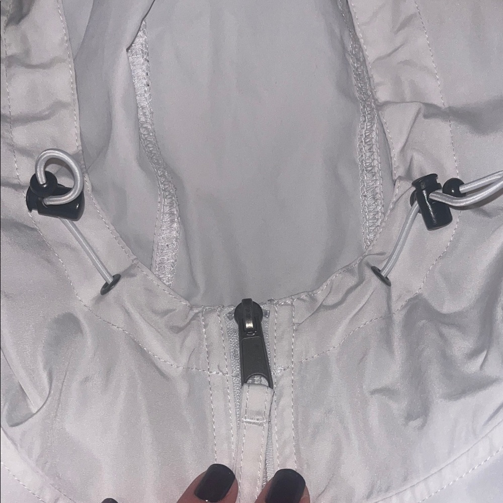 Champion White Jacket with Blue Logo No Stains! - Picture 3 of 6